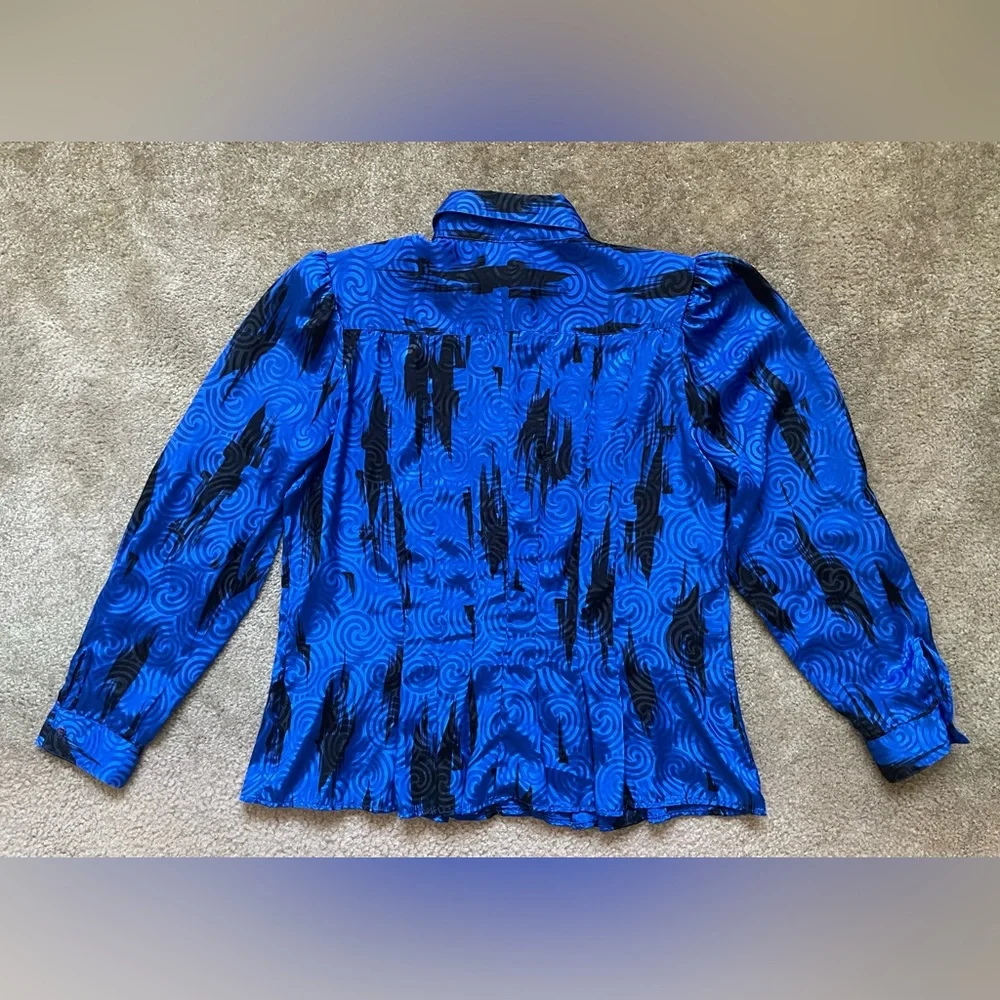 Vintage Stuart Lang Silk Blouse - Picture 5 of 7